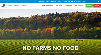 American Farmland Trust Website Sample