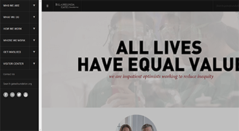 Gates Foundation Website Sample