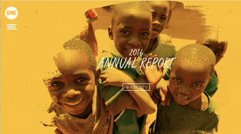 One.org Annual Report Sample